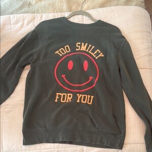 Green graphic sweatshirt